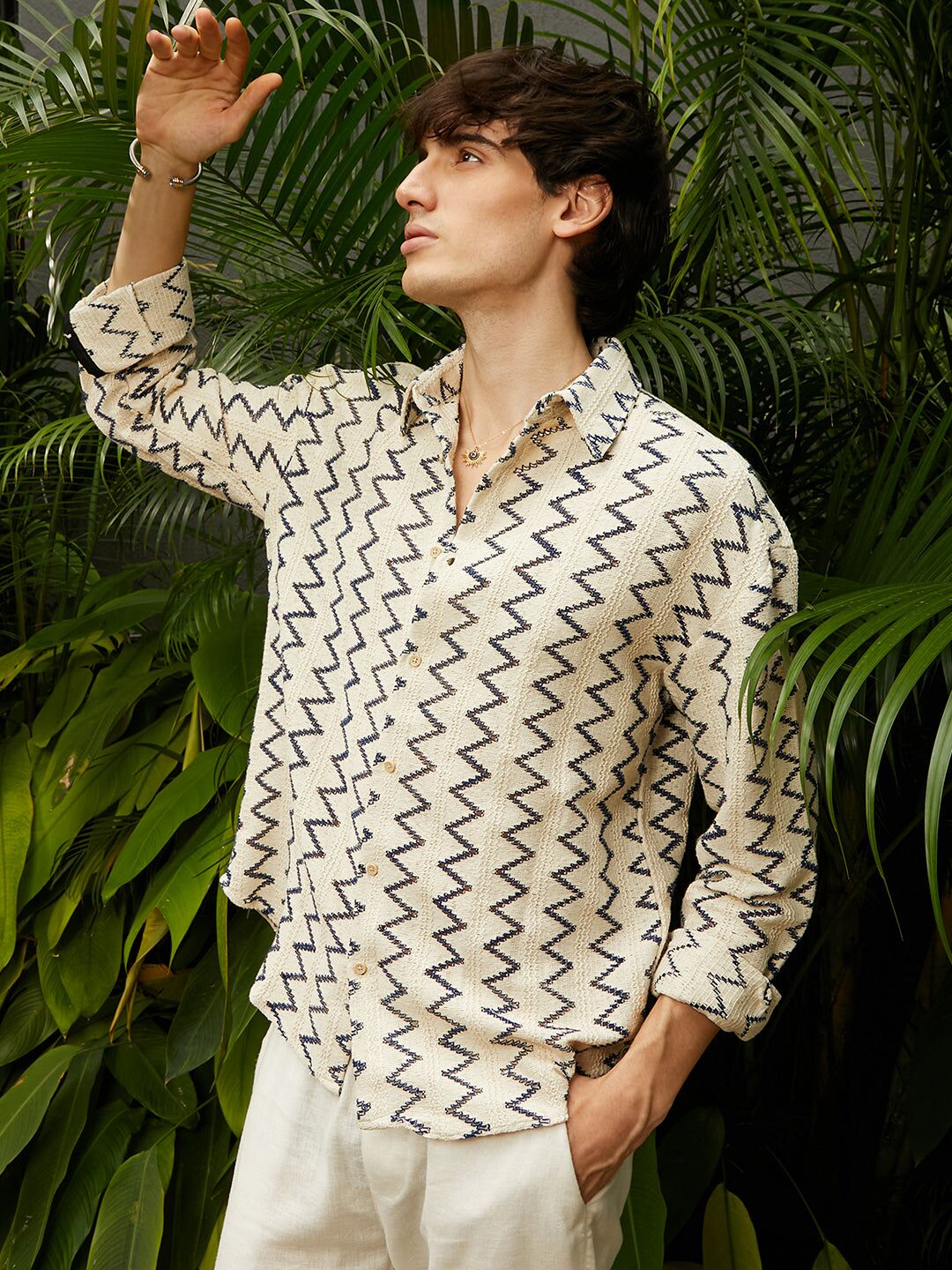 Zig-Zag Knit Shirt - Image 4