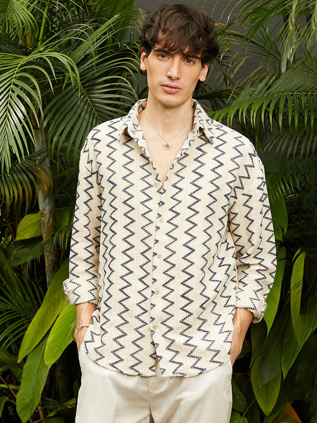 Zig-Zag Knit Shirt - Image 3